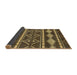 Sideview of Abstract Reddish Brown Modern Rug, abs1792