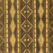 Square Abstract Brown Modern Rug, abs1792brn