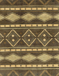 Machine Washable Abstract Sepia Brown Rug, wshabs1792