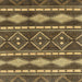 Square Machine Washable Abstract Sepia Brown Rug, wshabs1792