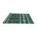 Sideview of Machine Washable Abstract Light Blue Modern Rug, wshabs1792lblu