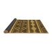 Sideview of Abstract Brown Modern Rug, abs1792brn