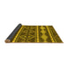 Sideview of Abstract Yellow Modern Rug, abs1792yw