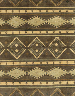 Abstract Reddish Brown Modern Rug, abs1792