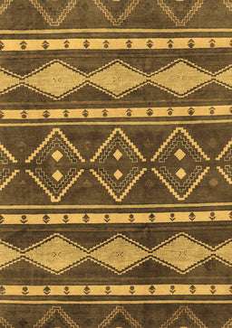 Abstract Brown Modern Rug, abs1792brn