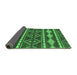 Sideview of Abstract Emerald Green Modern Rug, abs1792emgrn