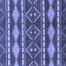 Square Abstract Blue Modern Rug, abs1792blu