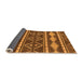 Sideview of Abstract Orange Modern Rug, abs1792org