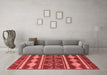 Modern Red Washable Rugs