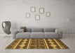 Machine Washable Abstract Brown Modern Rug in a Living Room,, wshabs1792brn