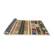 Sideview of Abstract Dark Brown Modern Rug, abs1793