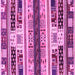 Square Abstract Pink Modern Rug, abs1793pnk