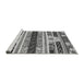 Sideview of Machine Washable Abstract Gray Modern Rug, wshabs1793gry