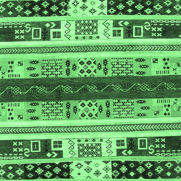 Machine Washable Abstract Emerald Green Modern Area Rugs, wshabs1793emgrn