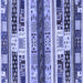 Square Abstract Blue Modern Rug, abs1793blu