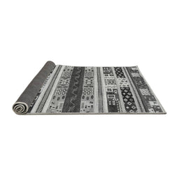 Sideview of Abstract Gray Modern Rug, abs1793gry