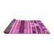 Sideview of Abstract Pink Modern Rug, abs1793pnk