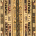 Square Abstract Brown Modern Rug, abs1793brn