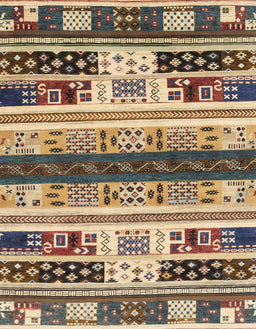 Abstract Dark Brown Modern Rug, abs1793