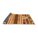 Sideview of Abstract Orange Modern Rug, abs1793org