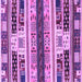 Square Abstract Purple Modern Rug, abs1793pur