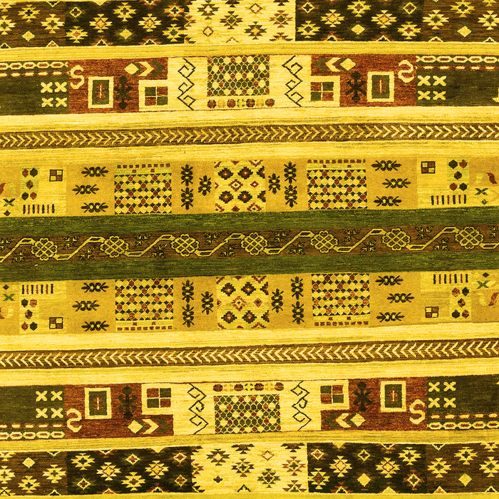 Machine Washable Abstract Yellow Modern Rug, wshabs1793yw