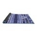 Sideview of Abstract Blue Modern Rug, abs1793blu