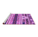 Sideview of Machine Washable Abstract Purple Modern Area Rugs, wshabs1793pur