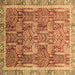 Square Machine Washable Abstract Brown Modern Rug, wshabs1794brn