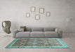 Machine Washable Abstract Light Blue Modern Rug in a Living Room, wshabs1794lblu