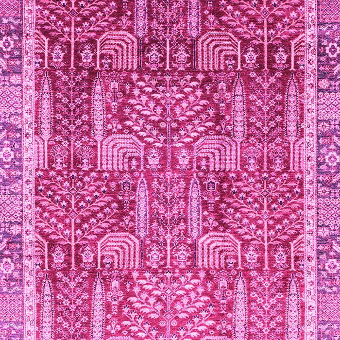 Machine Washable Abstract Pink Modern Rug, wshabs1794pnk