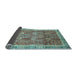 Sideview of Abstract Light Blue Modern Rug, abs1794lblu