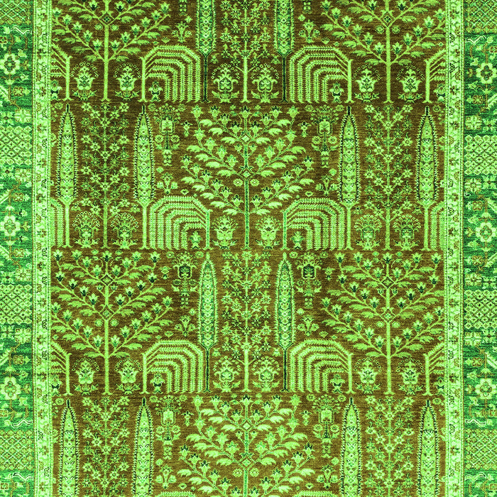 Machine Washable Abstract Green Modern Area Rugs, wshabs1794grn