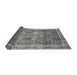 Sideview of Abstract Gray Modern Rug, abs1794gry