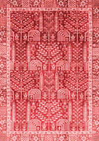 Abstract Red Modern Rug, abs1794red