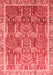 Abstract Red Modern Area Rugs