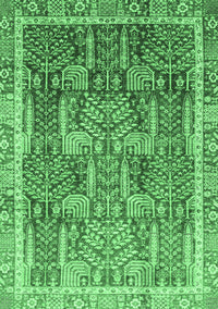 Abstract Emerald Green Modern Rug, abs1794emgrn