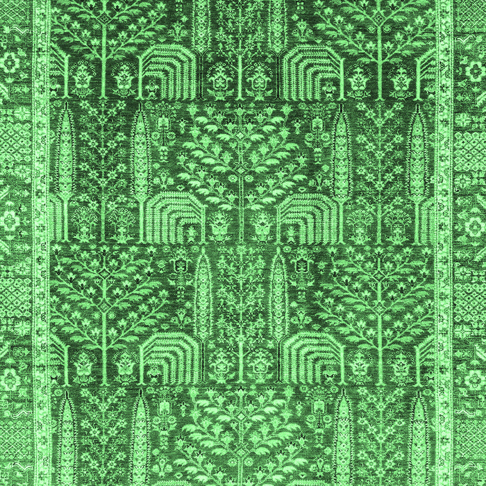 Abstract Emerald Green Modern Rug, abs1794emgrn
