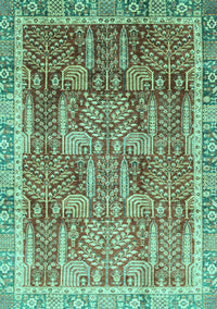 Abstract Turquoise Modern Rug, abs1794turq