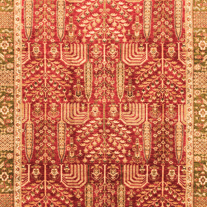 Abstract Orange Modern Rug, abs1794org