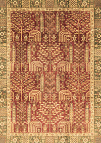 Abstract Brown Modern Rug, abs1794brn