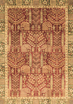 Abstract Brown Modern Rug, abs1794brn