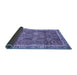 Sideview of Abstract Blue Modern Rug, abs1794blu