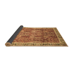 Sideview of Abstract Brown Modern Rug, abs1794brn