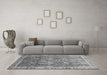 Machine Washable Abstract Gray Modern Rug in a Living Room,, wshabs1794gry