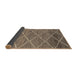 Sideview of Abstract Camel Brown Modern Rug, abs1795