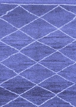 Abstract Blue Modern Rug, abs1795blu