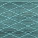 Square Abstract Light Blue Modern Rug, abs1795lblu