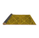 Sideview of Abstract Yellow Modern Rug, abs1795yw