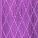 Square Machine Washable Abstract Purple Modern Area Rugs, wshabs1795pur